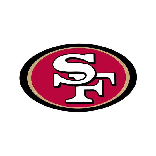 San Francisco 49ers - 5 Logo Minis (Mixed Sizes) - Official NFL - Reusable Vinyl Decals