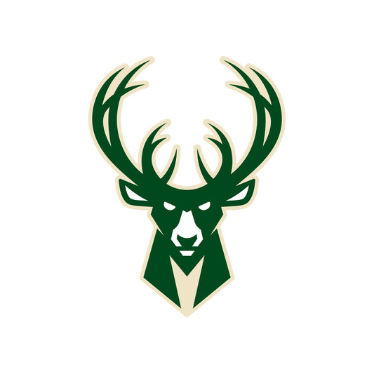 Milwaukee Bucks - 5 Logo Minis (Mixed Sizes) - Official NBA - Reusable Vinyl Decals