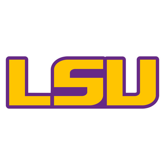 Louisiana State U - 5 Logo Minis (Mixed Sizes) - Official NCAA - LSU Tigers - Reusable Vinyl Decals