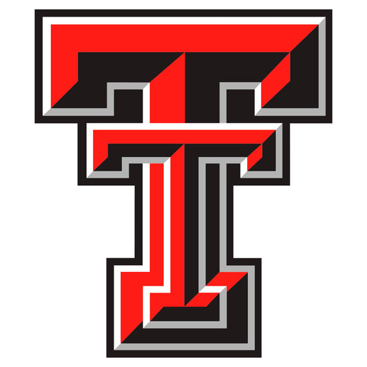 Texas Tech Red Raiders - 5 Logo Minis (Mixed Sizes) - Official NCAA - Reusable Vinyl Decals