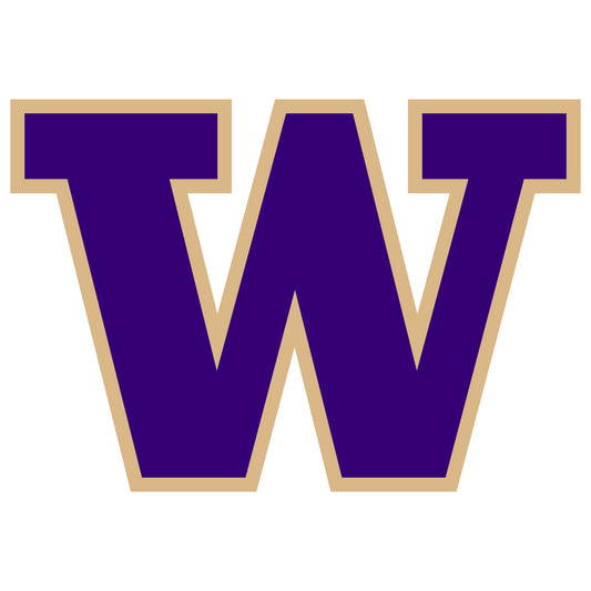 U of Washington - 5 Logo Minis (Mixed Sizes) - Official NCAA - Washington Huskies - Reusable Vinyl Decals
