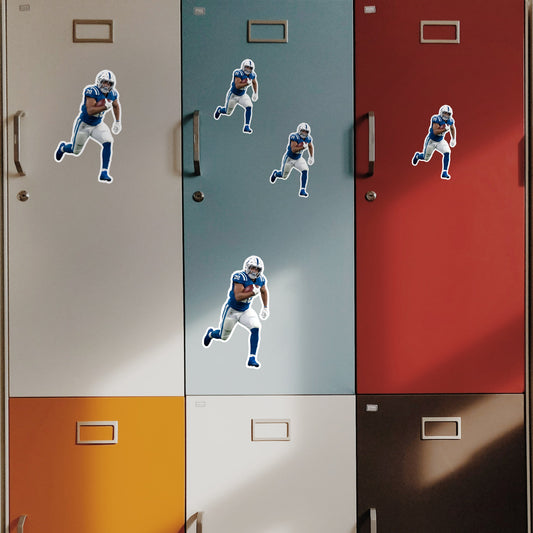Jonathan Taylor - 5 Player Minis (Mixed Sizes) - Official NFL - Indianapolis Colts - Reusable Vinyl Decals