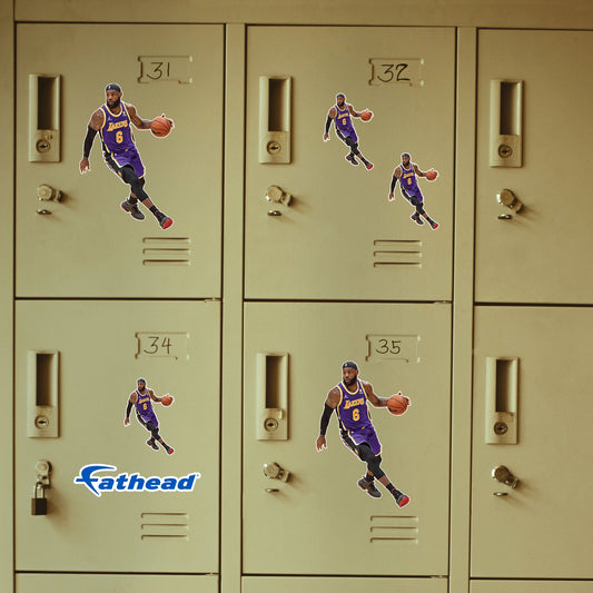 LeBron James - 5 Statement Jersey Minis (Mixed Sizes) - Official NBA - Los Angeles Lakers - Reusable Vinyl Decals