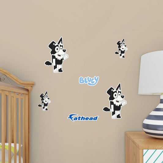Mackenzie - 5 Minis (Mixed Sizes) - Official BBC - Bluey - Reusable Vinyl Decals