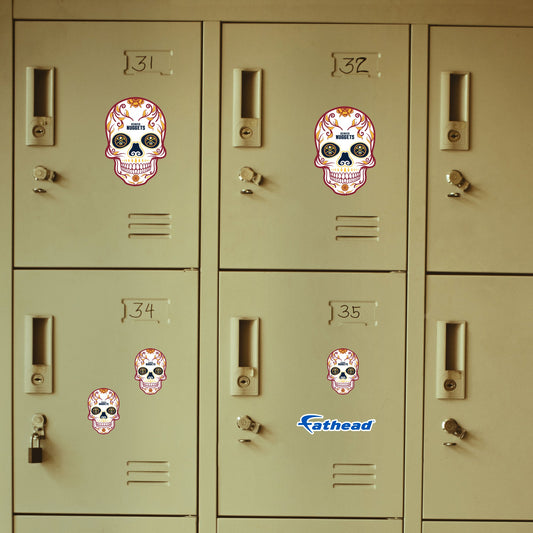Denver Nuggets - 5 Sugar Skull Logo Minis (Mixed Sizes) - Official NBA - Reusable Vinyl Decals