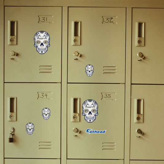 Navy Midshipmen - 5 Sugar Skull Logo Minis (Mixed Sizes) - Official NCAA - Reusable Vinyl Decals