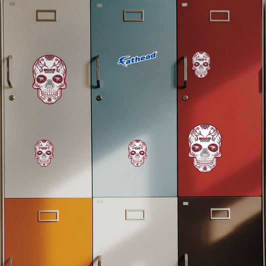 North Carolina Central Eagles - 5 Sugar Skull Logo Minis (Mixed Sizes) - Official NCAA - Reusable Vinyl Decals