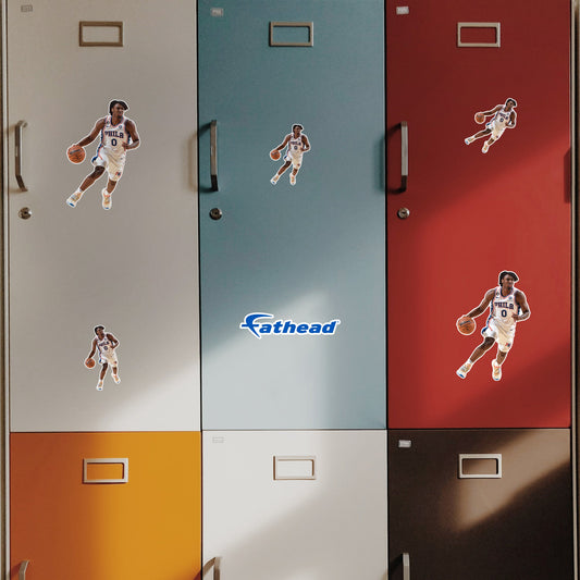 Tyrese Maxey - 5 Minis (Mixed Sizes) - Official NBA - Philadelphia 76ers - Reusable Vinyl Decals