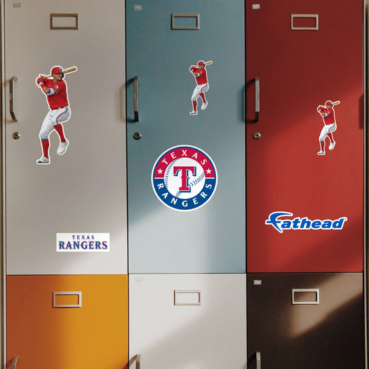 Josh Jung - 5 Minis (Mixed Sizes) - Official MLB - Texas Rangers - Reusable Vinyl Decals