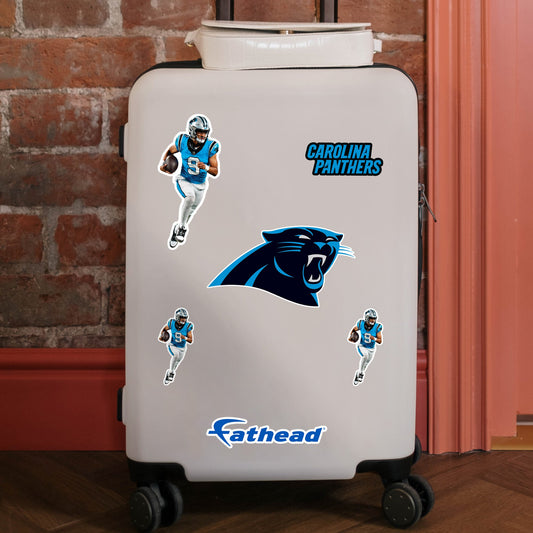 Bryce Young - 5 Minis (Mixed Sizes) - Official NFL - Carolina Panthers - Reusable Vinyl Decals