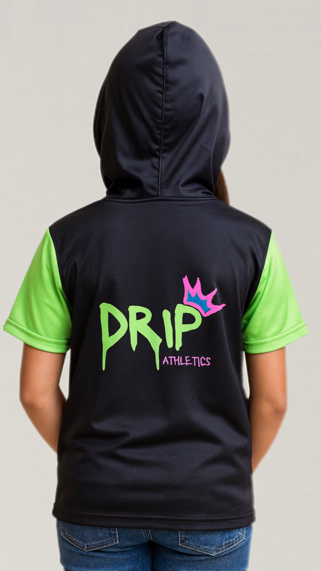 SHORT SLEEVE DRIP HOODIE