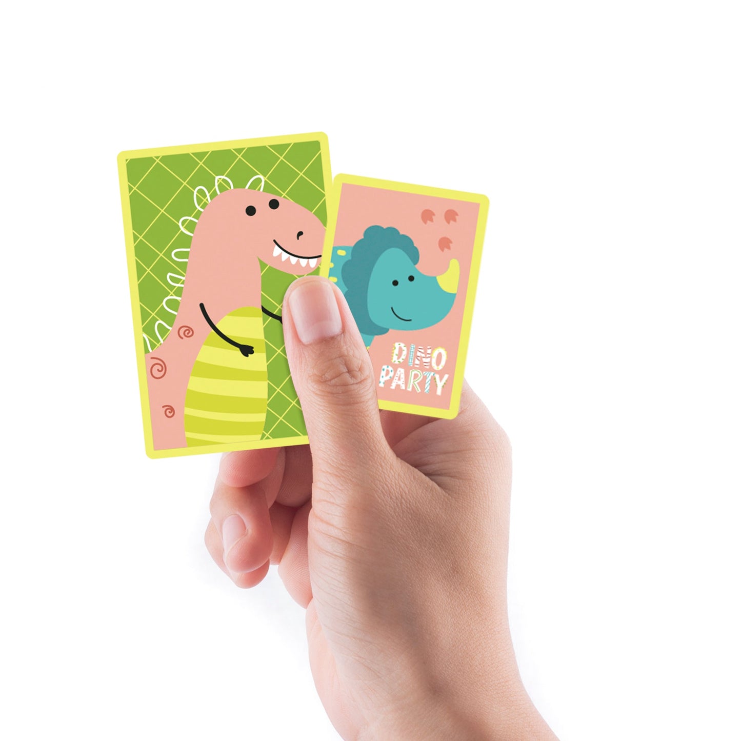 Sheet of 5 -Dinosaur: Dinosaur Party Minis - Removable Adhesive Decal