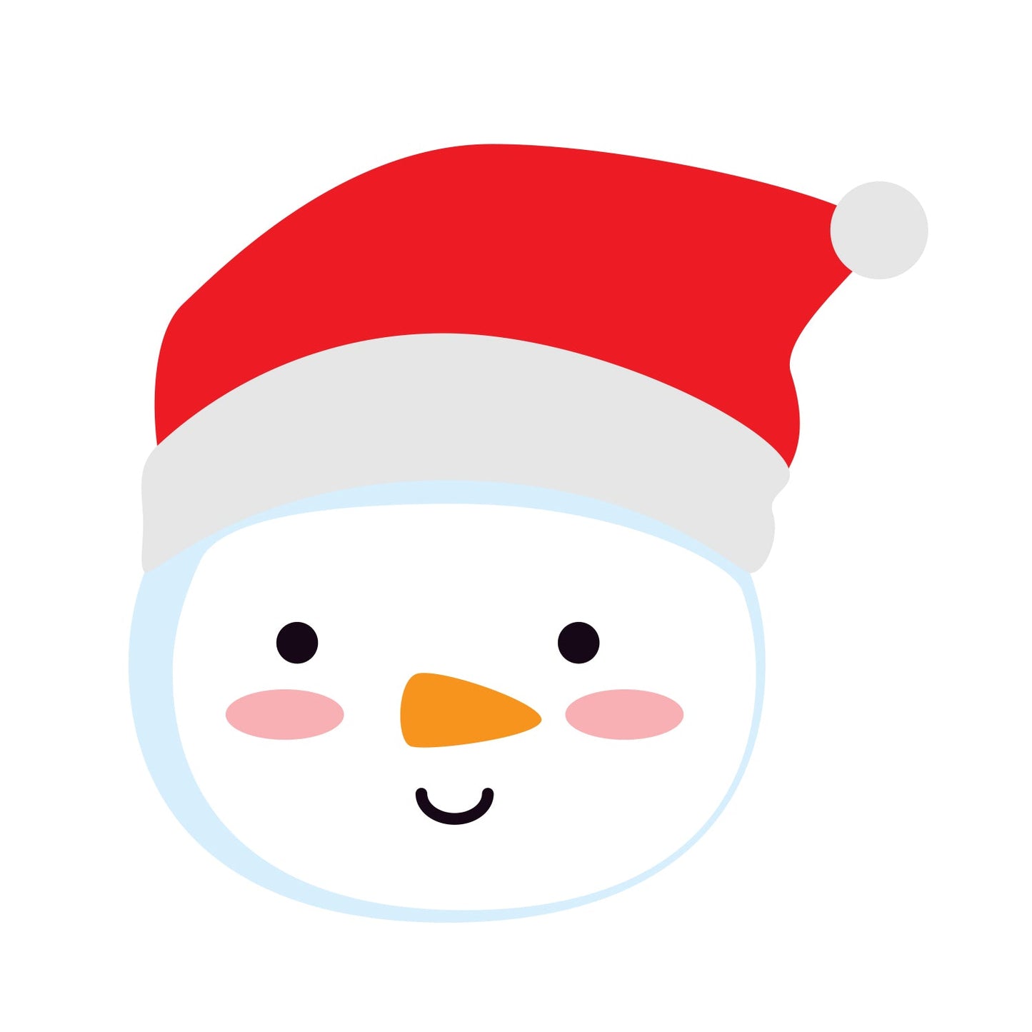 Sheet of 9 - Holiday: Tiny Snowman Minis Cardstock Cutout - Big Head