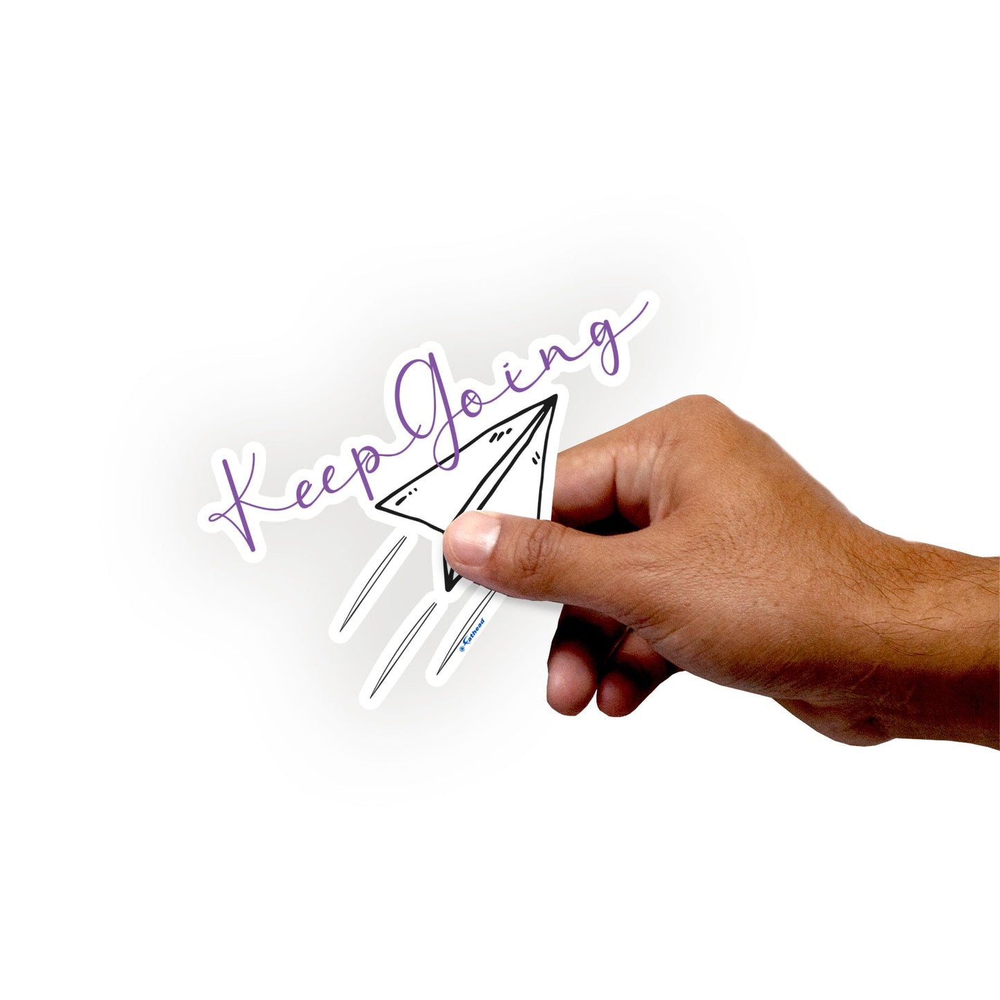 Sheet of 3 -Positivity: Keep Going Minis - Removable Adhesive Decal