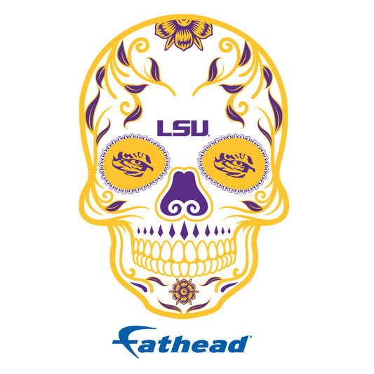 LSU Tigers - 5 Sugar Skull Logo Minis (Mixed Sizes) - Official NCAA - Reusable Vinyl Decals