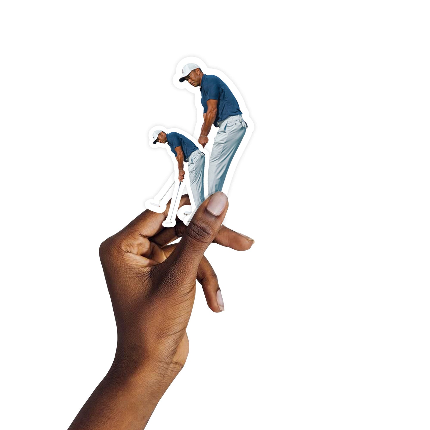 Tiger Woods - 5 Putting Minis (Mixed Sizes) - Officially Licensed - Reusable Vinyl Decals