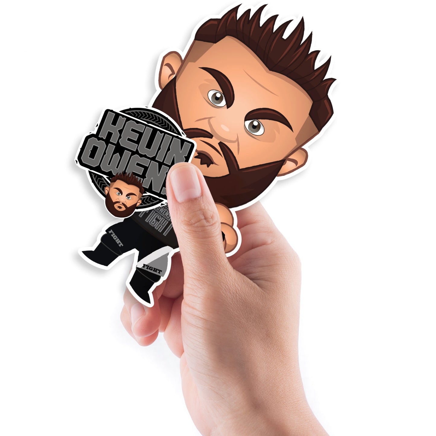 Kevin Owens - 5 Minis (Mixed Sizes) - Official WWE - Reusable Vinyl Decals