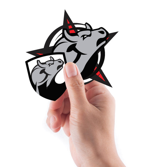 PBR: Black Logo Minis - Officially Licensed Pro Bull Riding Removable Adhesive Decal