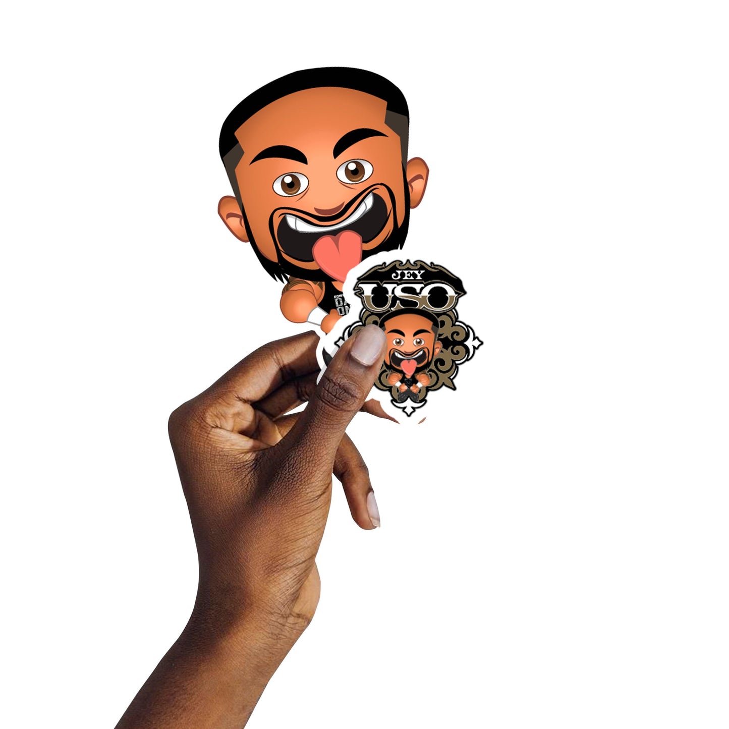 Jey Uso - 5 Minis (Mixed Sizes) - Official WWE - Reusable Vinyl Decals
