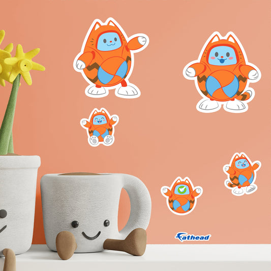 Blippi - 5 Minis (Mixed Sizes) - Official Tabbs - Reusable Vinyl Decals