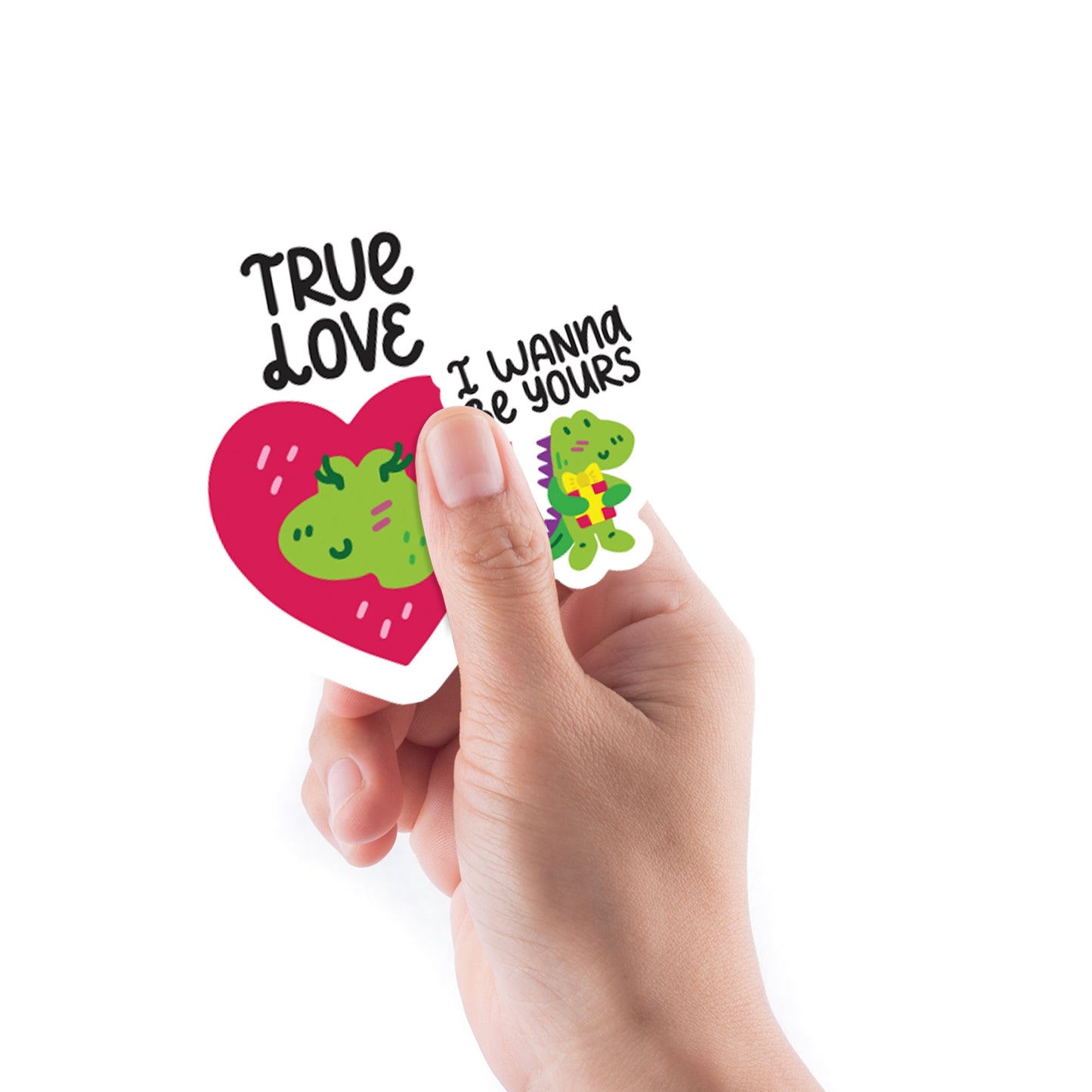 Sheet of 5 -Dinosaur: Dinosaur Love Vol 2 Minis - Removable Adhesive Decal