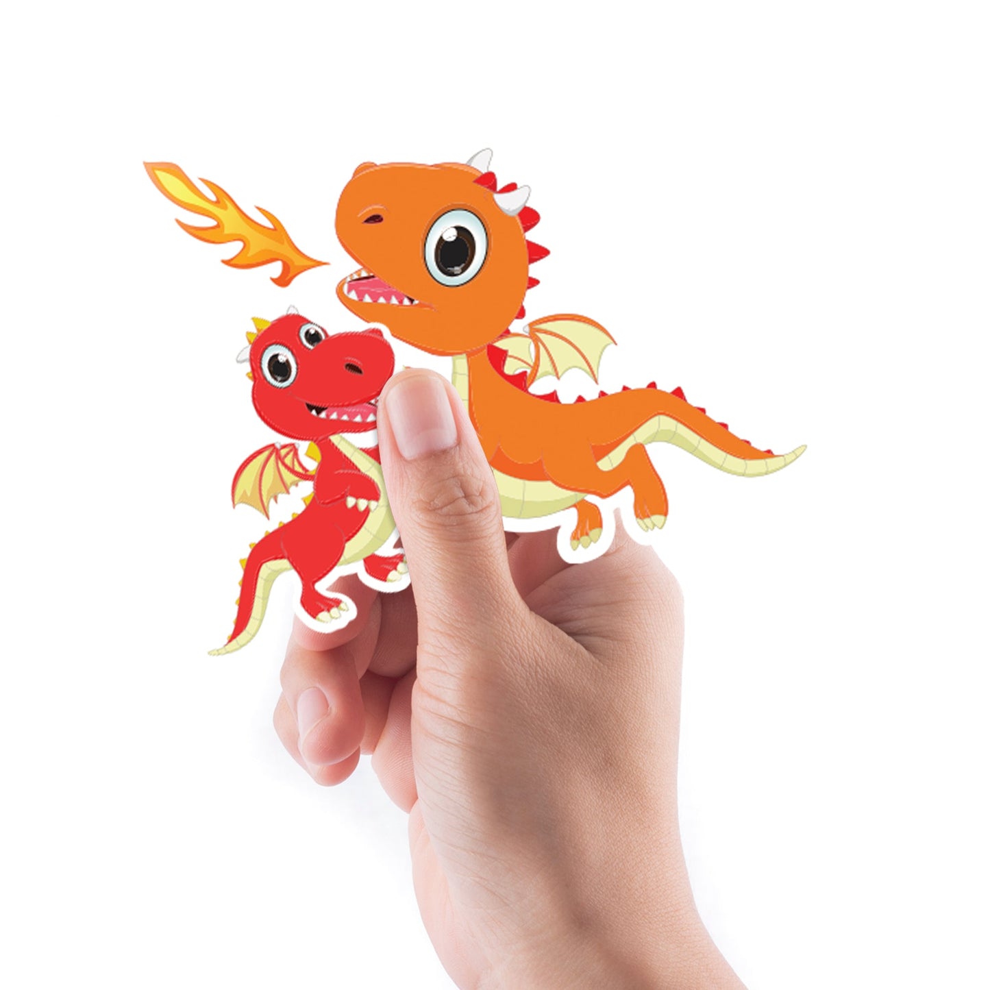 Sheet of 5 -Mythical Creatures: Dragons Minis - Removable Adhesive Decal