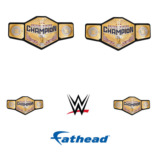 United States Title - 5 Logo Minis (Mixed Sizes) - Official WWE - Reusable Vinyl Decals