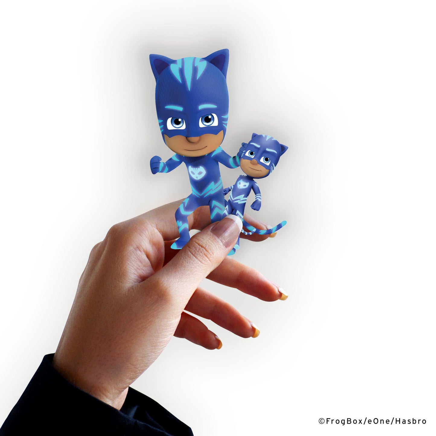 PJ Masks - 5 Character Minis (Mixed Sizes) - Official Hasbro - Catboy - Reusable Vinyl Decals