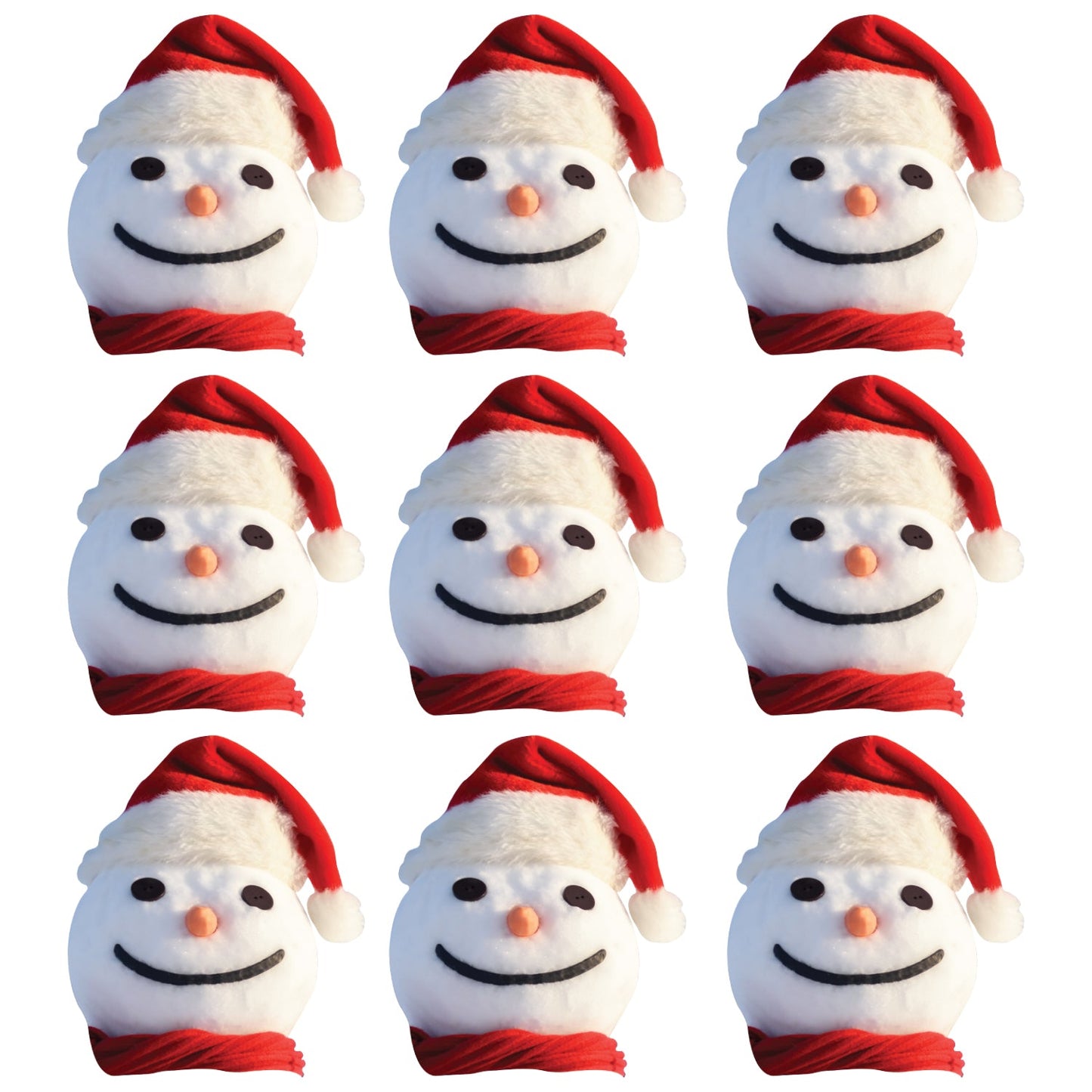 Christmas: Snowman with Red Hat Minis - Big Head
