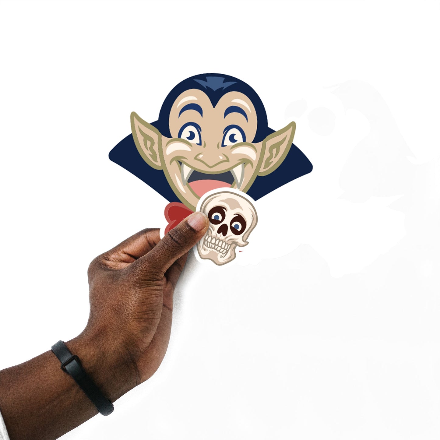 Sheet of 5 -Halloween: Only Heads Minis - Removable Adhesive Decal