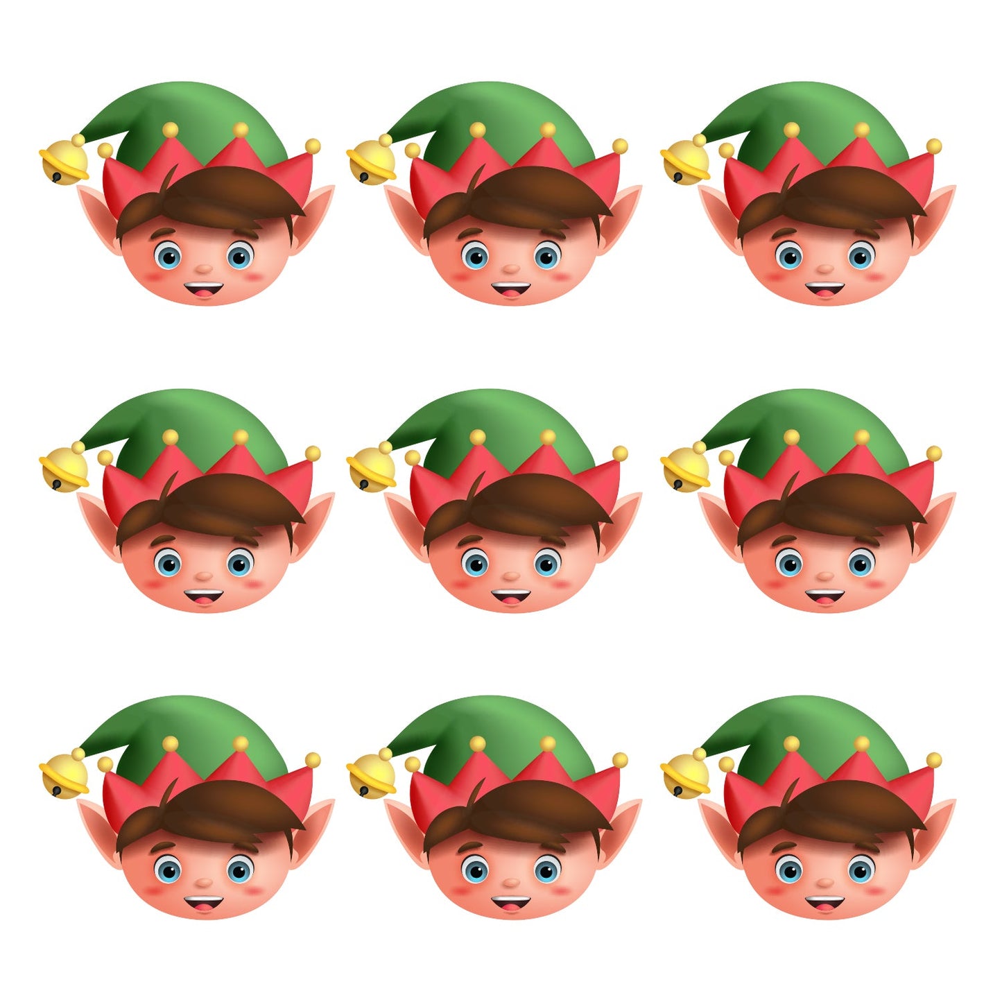 Christmas: Boy Elf Minis - Big Head