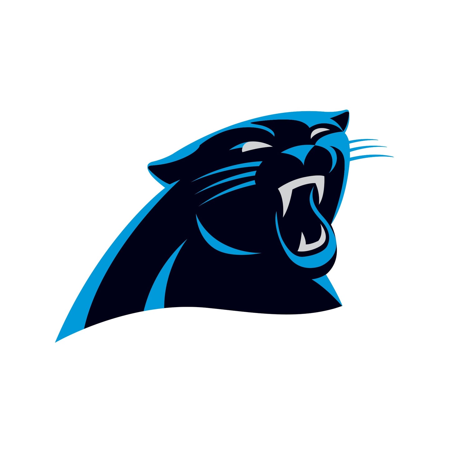 Carolina Panthers - 5 Logo Minis (Mixed Sizes) - Official NFL - Reusable Vinyl Decals