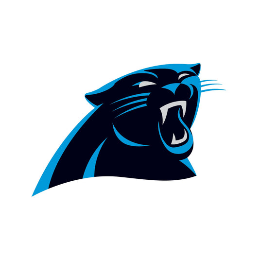 Carolina Panthers - 5 Logo Minis (Mixed Sizes) - Official NFL - Reusable Vinyl Decals
