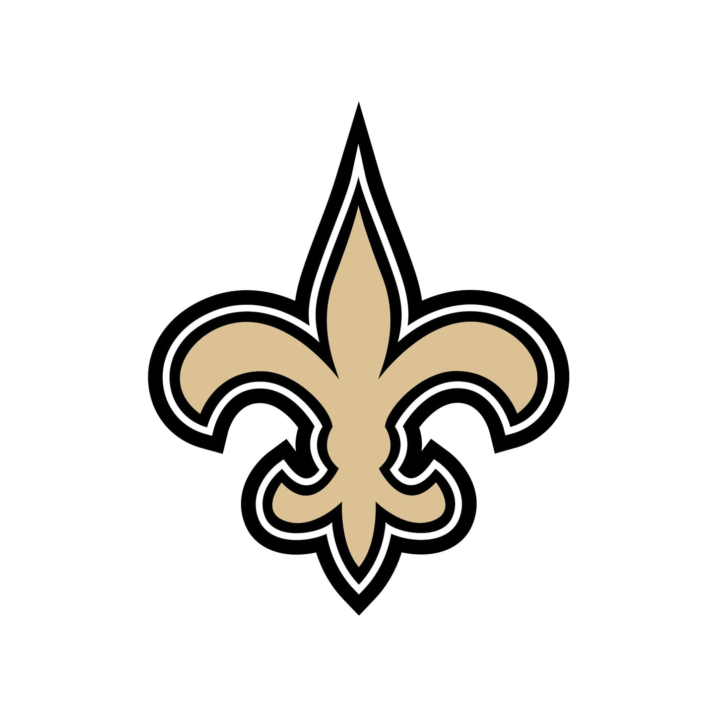 New Orleans Saints - 5 Logo Minis (Mixed Sizes) - Official NFL - Reusable Vinyl Decals