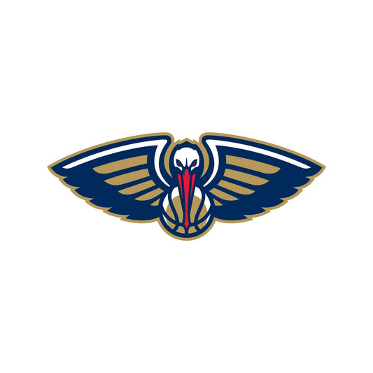 New Orleans Pelicans - 5 Logo Minis (Mixed Sizes) - Official NBA - Reusable Vinyl Decals