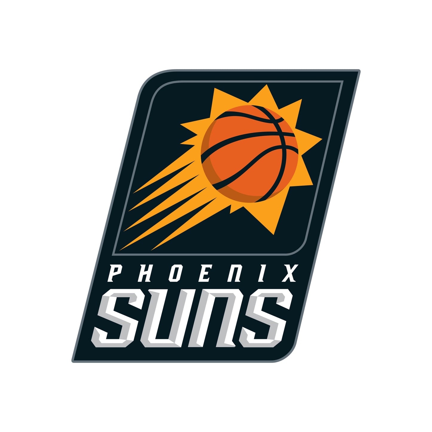 Phoenix Suns - 5 Logo Minis (Mixed Sizes) - Official NBA - Reusable Vinyl Decals