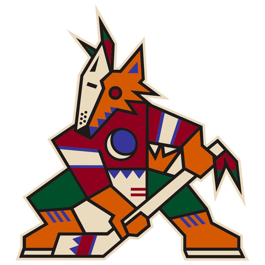 Arizona Coyotes - 5 Logo Minis (Mixed Sizes) - Official NHL - Reusable Vinyl Decals