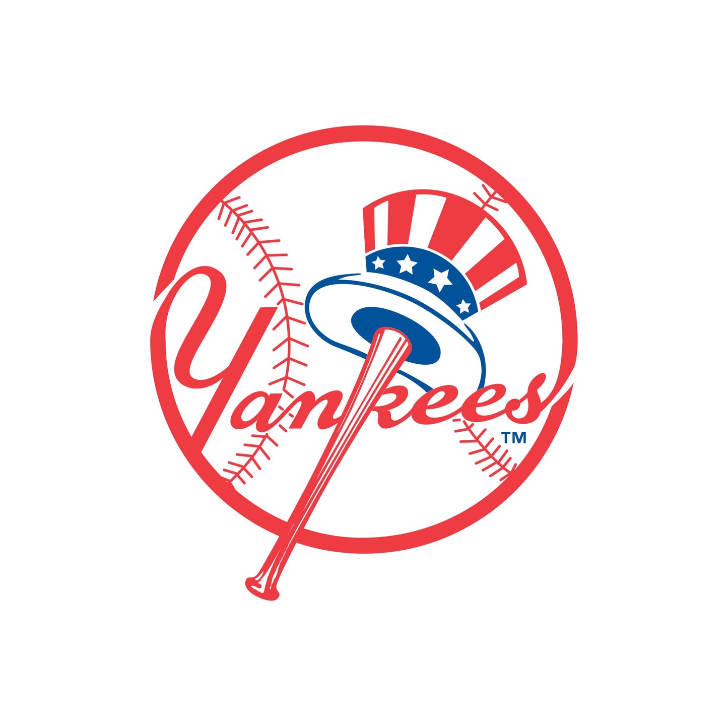New York Yankees - 5 Logo Minis (Mixed Sizes) - Official MLB - Reusable Vinyl Decals