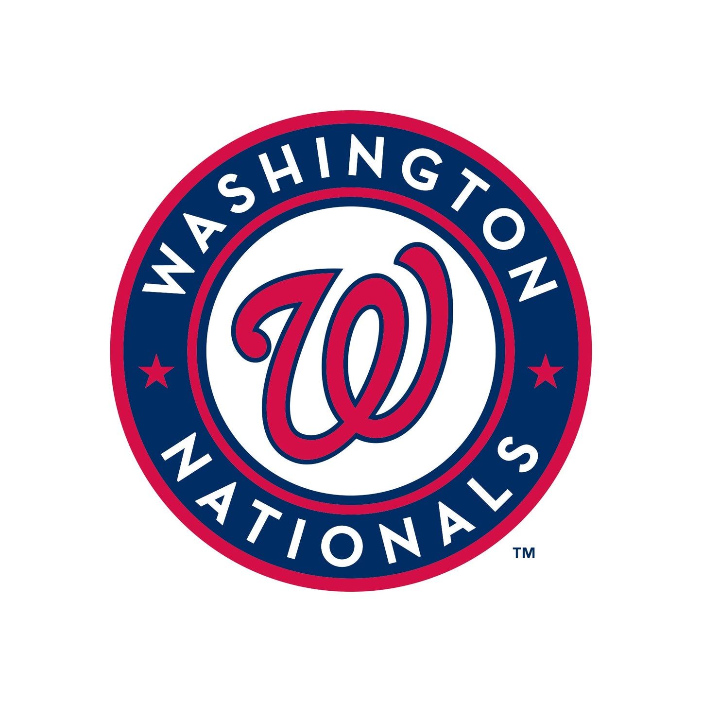 Washington Nationals - 5 Logo Minis (Mixed Sizes) - Official MLB - Reusable Vinyl Decals