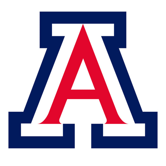 U of Arizona - 5 Logo Minis (Mixed Sizes) - Official NCAA - Arizona Wildcats - Reusable Vinyl Decals