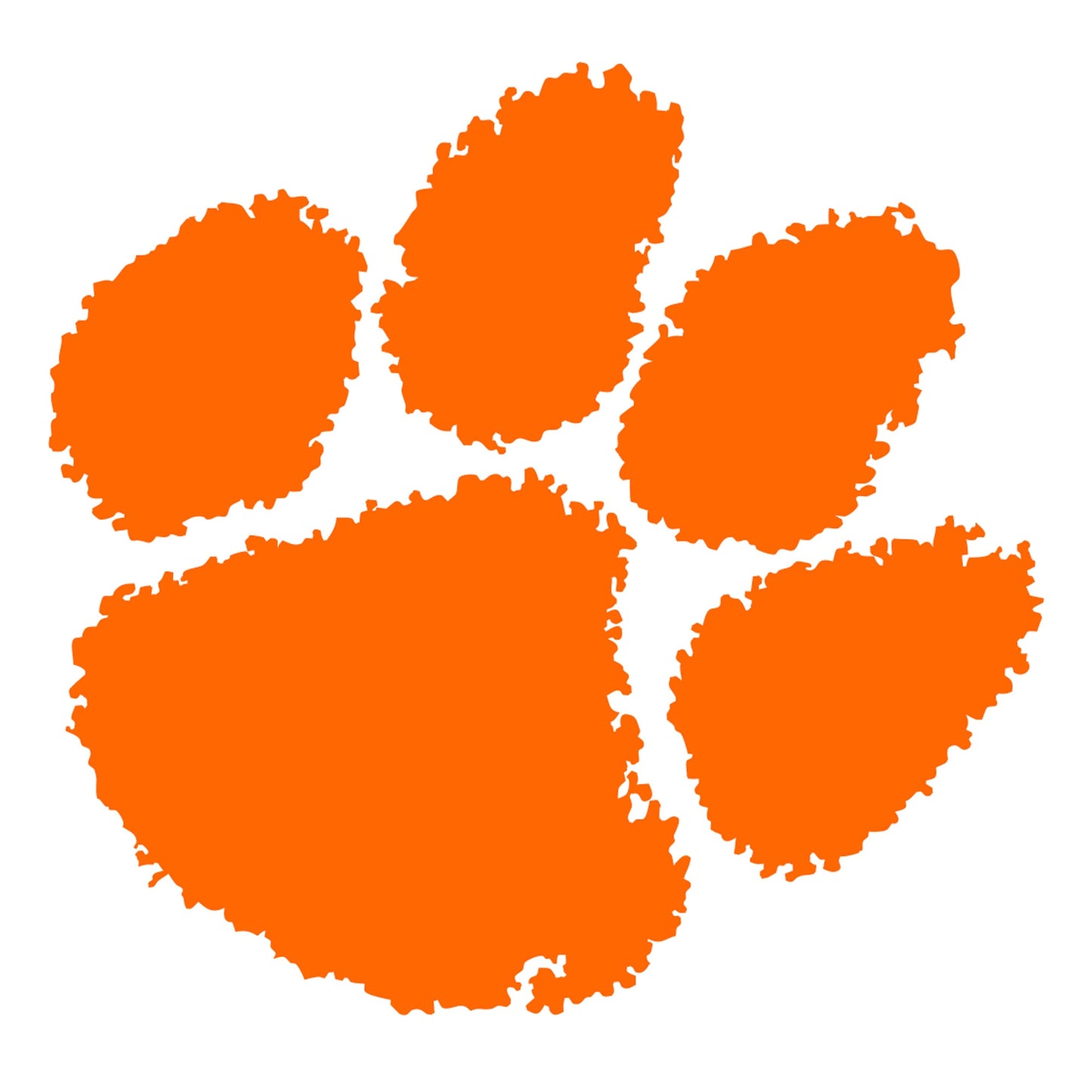 Clemson Tigers - 5 Logo Minis (Mixed Sizes) - Official NCAA - Reusable Vinyl Decals