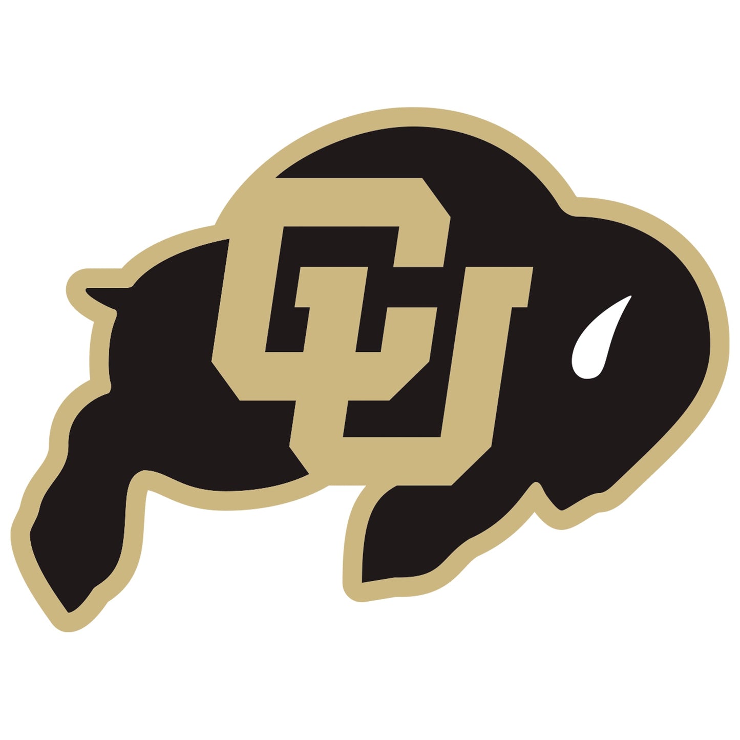 U of Colorado - 5 Logo Minis (Mixed Sizes) - Official NCAA - Colorado Buffaloes - Reusable Vinyl Decals