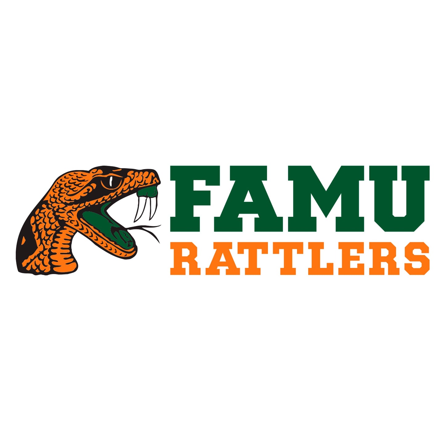 Florida A&M Rattlers - 5 Logo Minis (Mixed Sizes) - Official NCAA - Reusable Vinyl Decals
