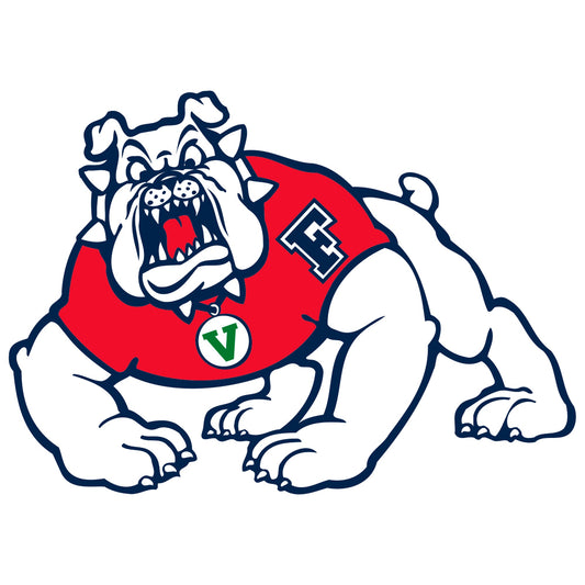 Fresno State Bulldogs - 5 Logo Minis (Mixed Sizes) - Official NCAA - Reusable Vinyl Decals