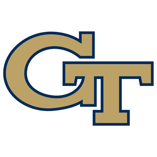 Georgia Tech Yellow Jackets - 5 Logo Minis (Mixed Sizes) - Official NCAA - Reusable Vinyl Decals
