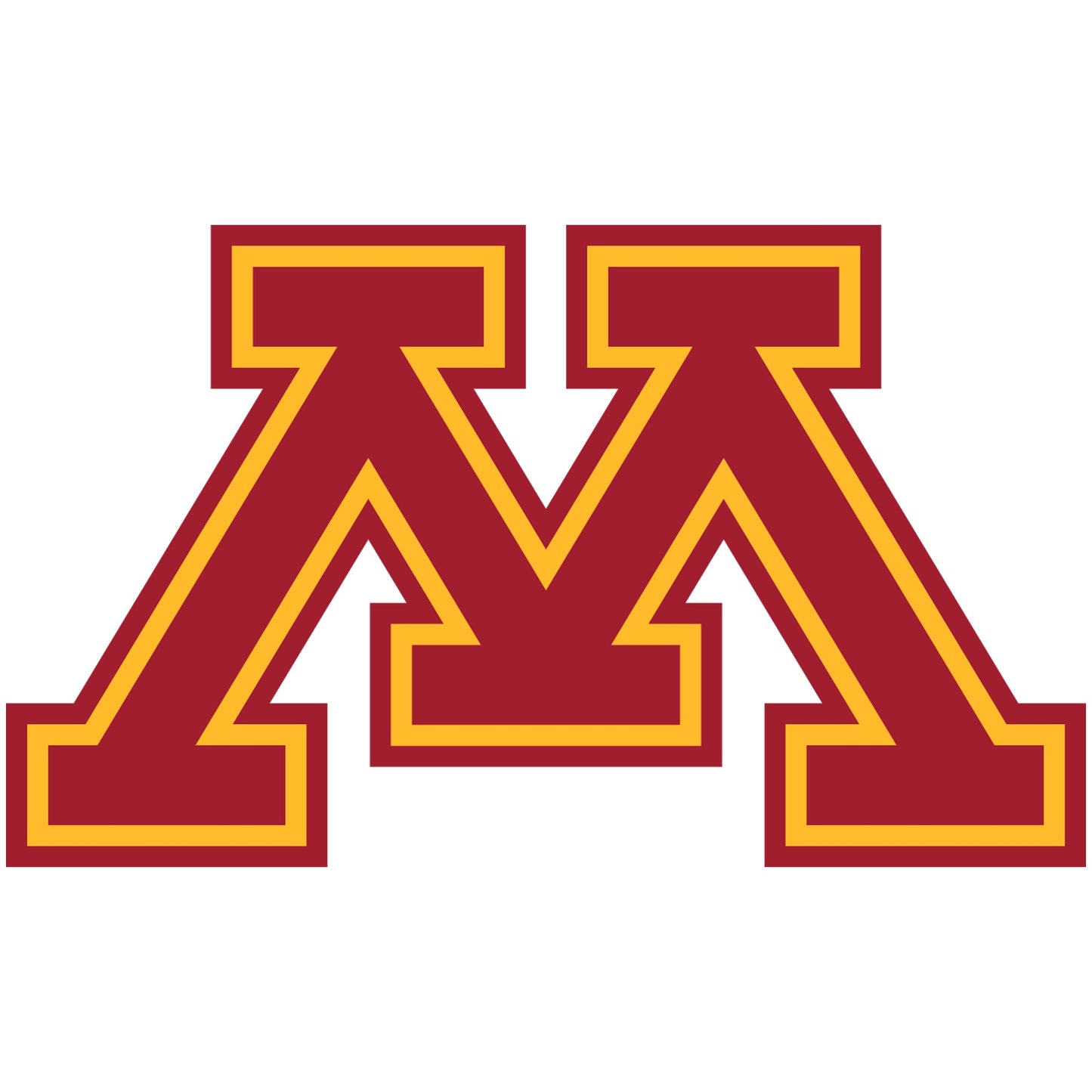 Minnesota Golden Gophers - 5 Logo Minis (Mixed Sizes) - Official NCAA - Reusable Vinyl Decals