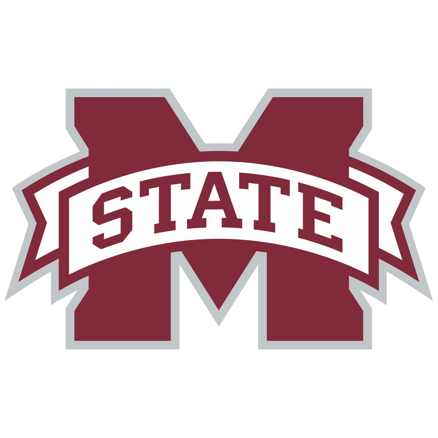 Mississippi State Bulldogs - 5 Logo Minis (Mixed Sizes) - Official NCAA - Reusable Vinyl Decals