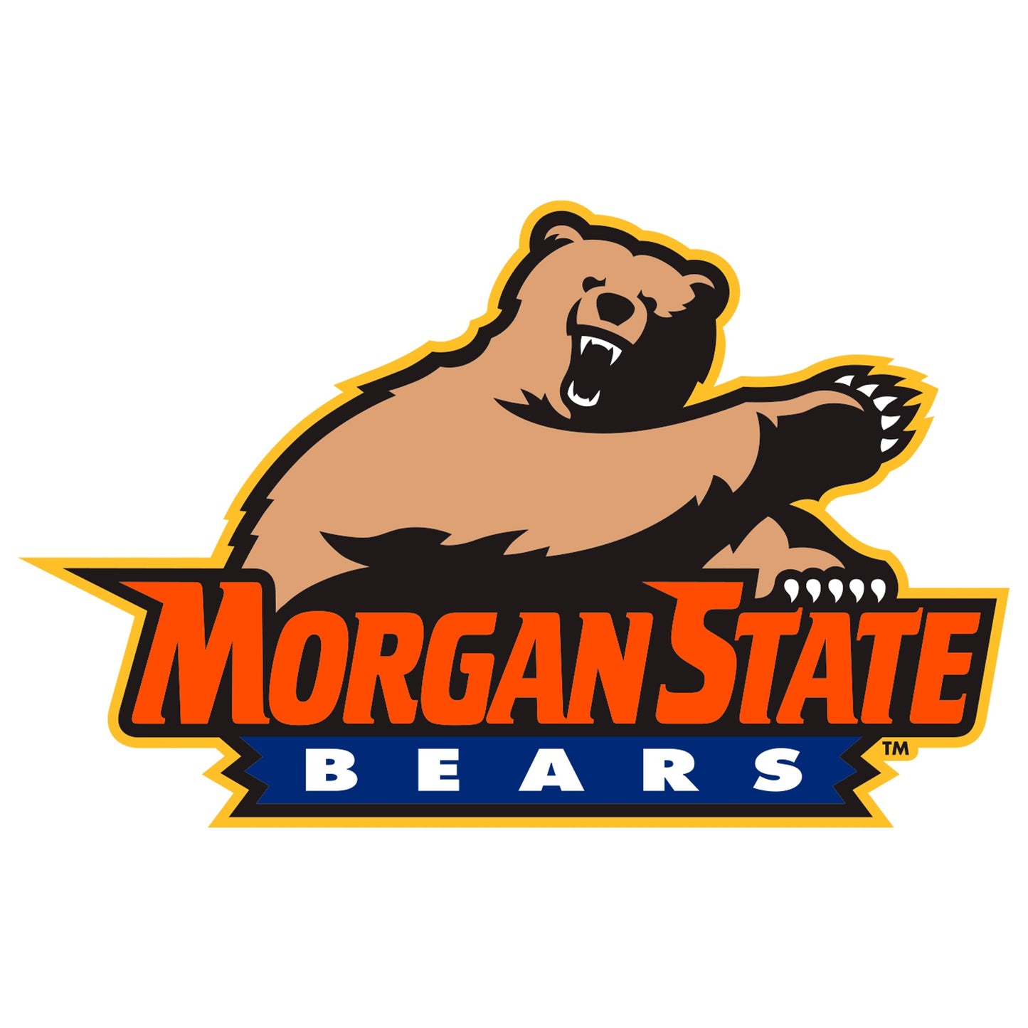 Morgan State Bears - 5 Logo Minis (Mixed Sizes) - Official NCAA - Reusable Vinyl Decals