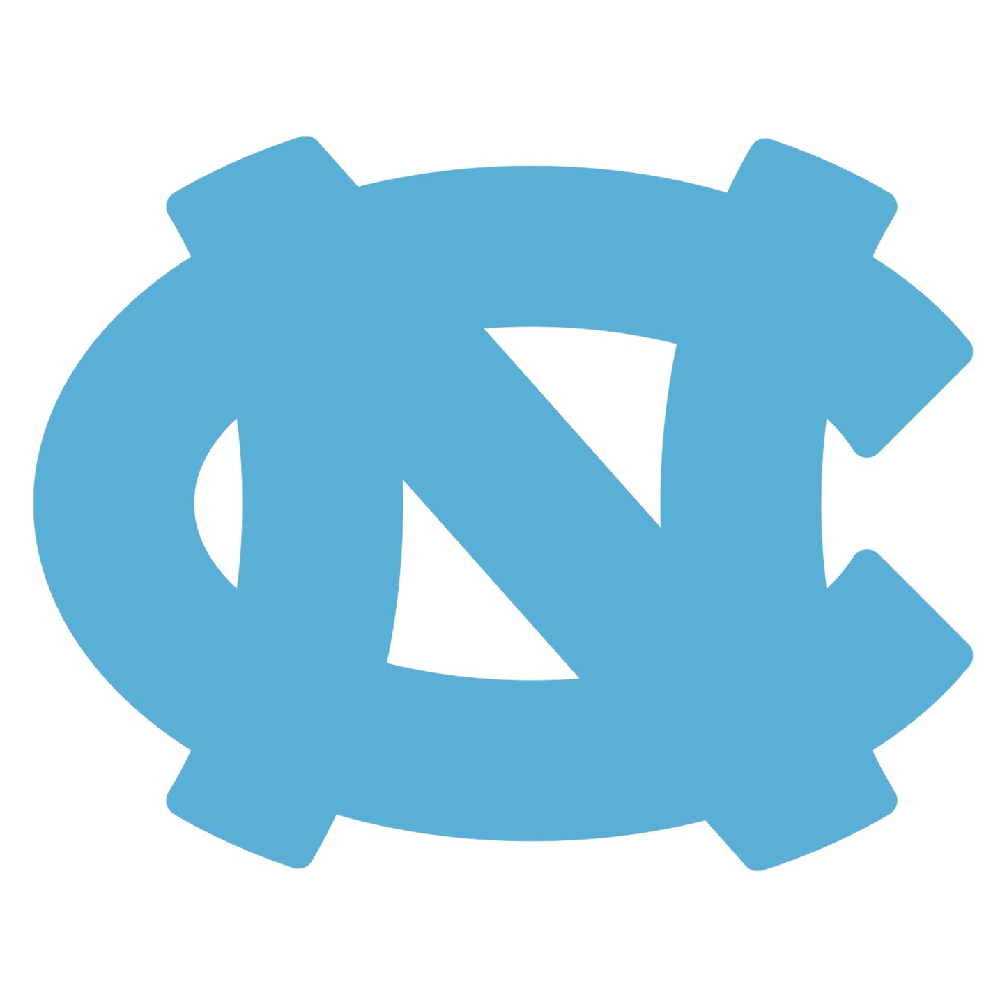 North Carolina Tar Heels - 5 Logo Minis (Mixed Sizes) - Official NCAA - Reusable Vinyl Decals