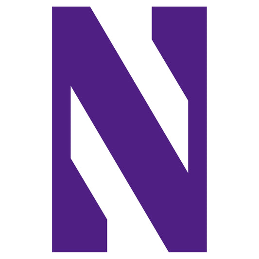 Northwestern Wildcats - 5 Logo Minis (Mixed Sizes) - Official NCAA - Reusable Vinyl Decals